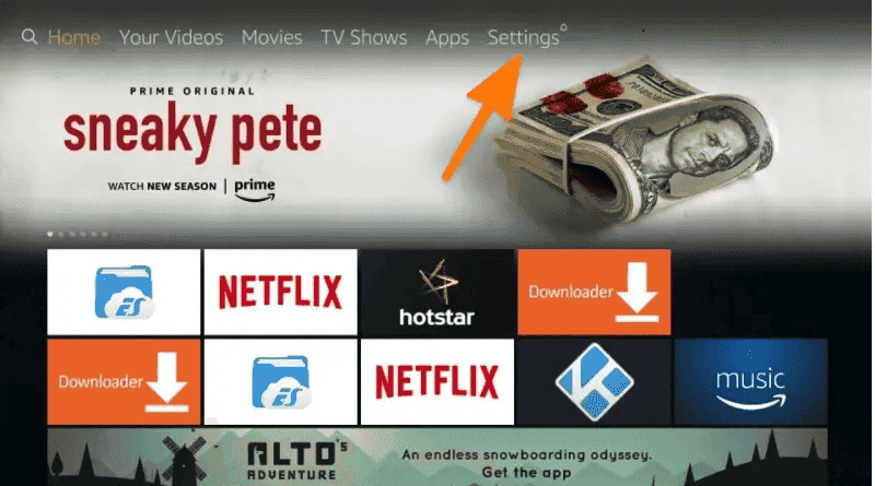 Pelisplus APK para Firestick - Descargar Pelisplus App 2024 4 1 Go to Settings on your Firestick min 1