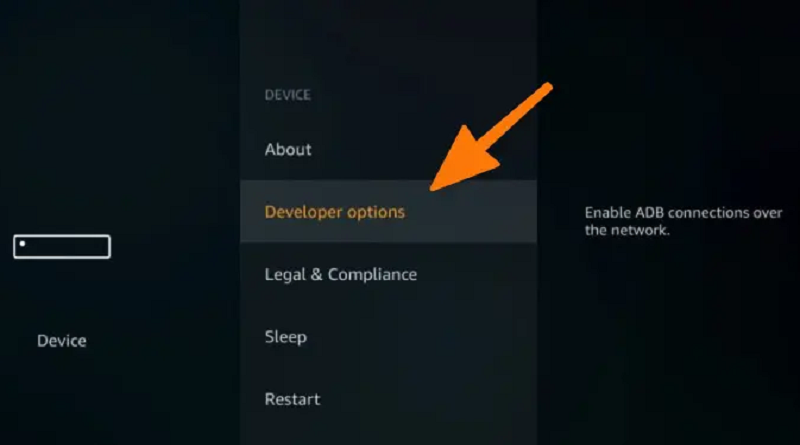 2- Go to Developer Options