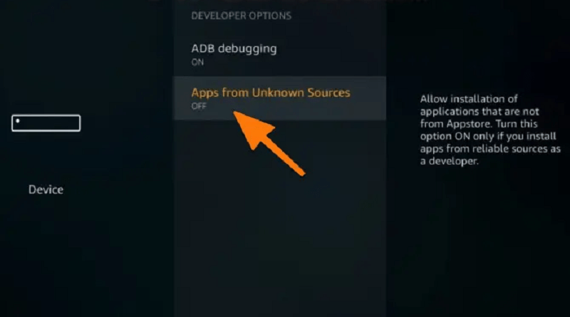 Pelisplus APK para Firestick - Descargar Pelisplus App 2024 7 3- Enable apps from unknown sources